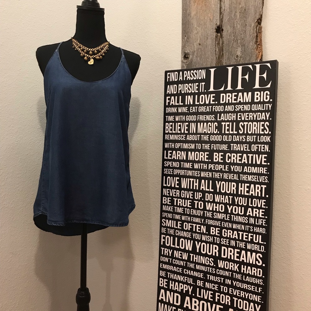 Thread & Supply Denim Tank Top size small